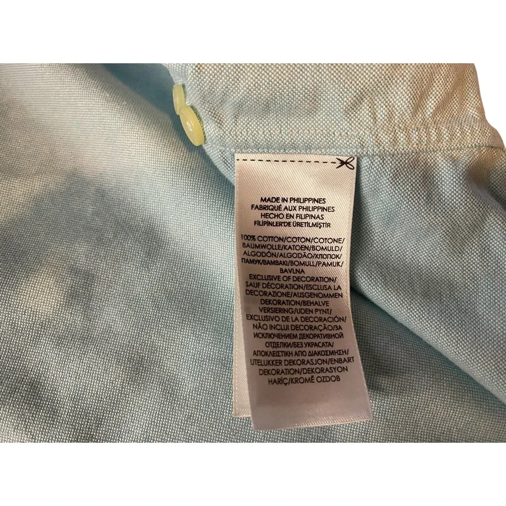 Polo Ralph Lauren Mens XXL Short Sleeve Chambray Shirt Bundle Green Blue Button